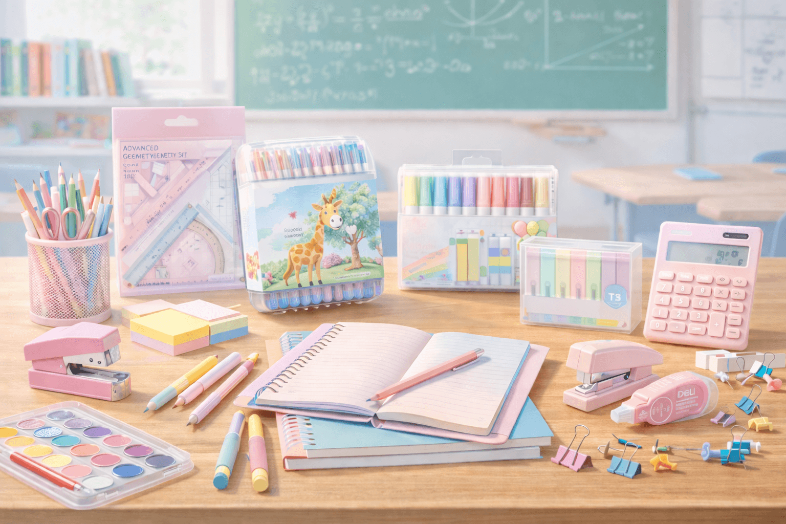 Pastel Stationery Collection - Complete Study & Office Essentials